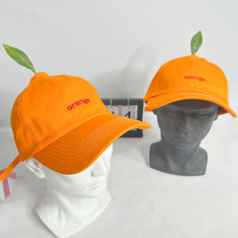 Cartoon Orange Unisex Cap Casu - Streetwear Brand Hats ulasan dan harga
