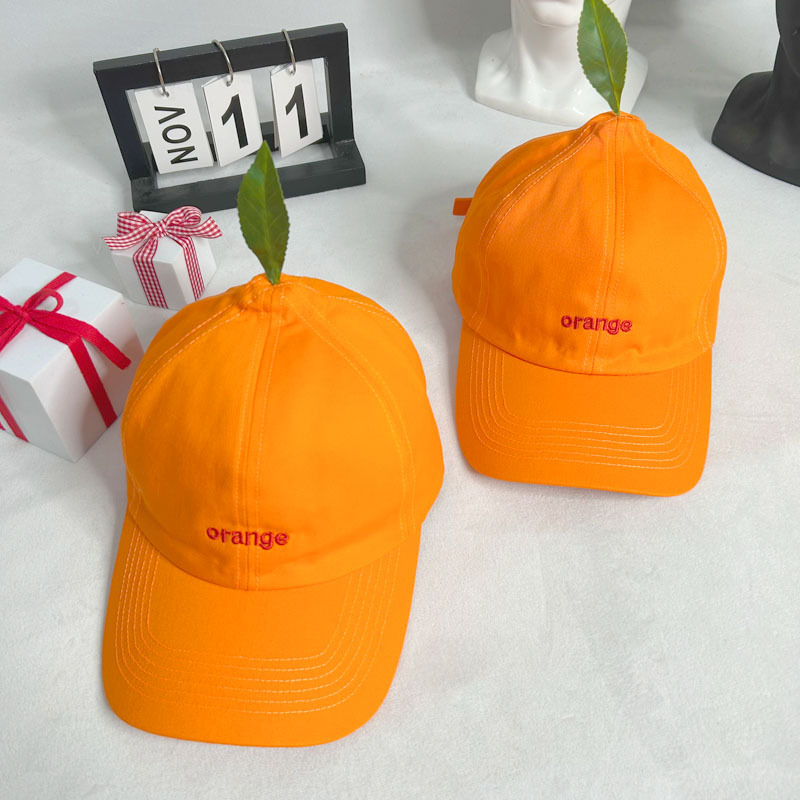 Cartoon Orange Unisex Cap Casu - Streetwear Brand Hats ulasan dan harga