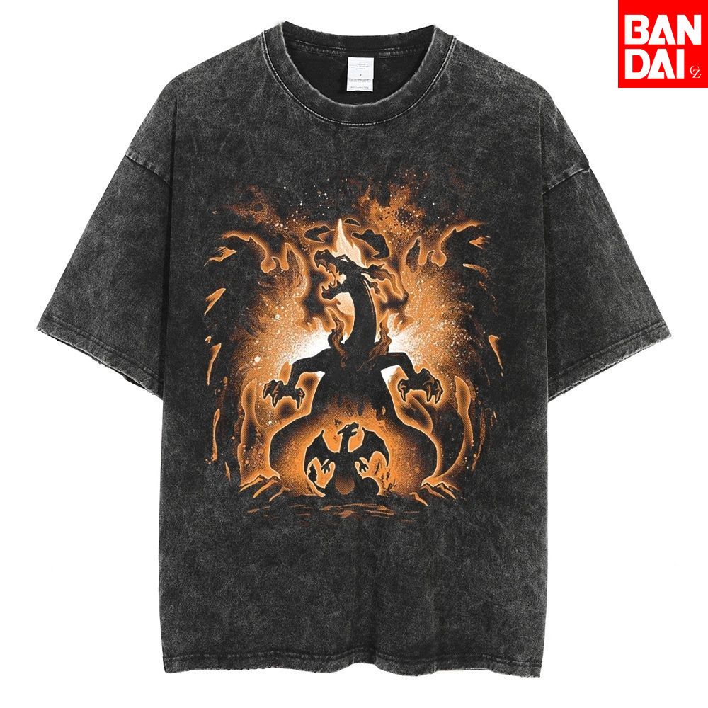 Pokemon Charizard T Shirt Men  - Streetwear Brand Hats ulasan dan harga