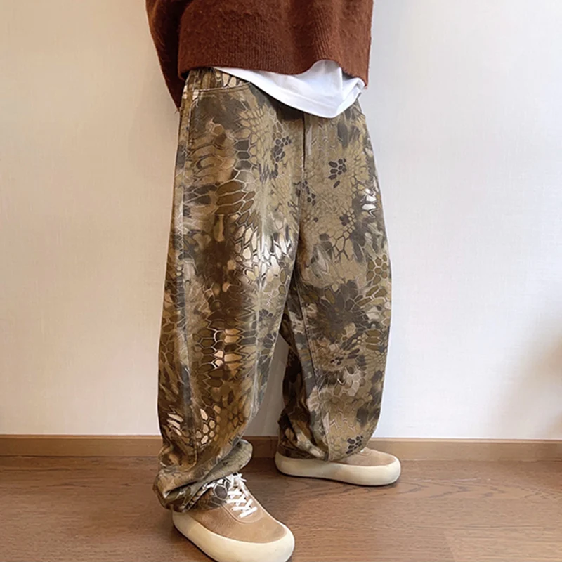 New Men Chic Snake Print Stree - Streetwear Brand Popular ulasan dan harga
